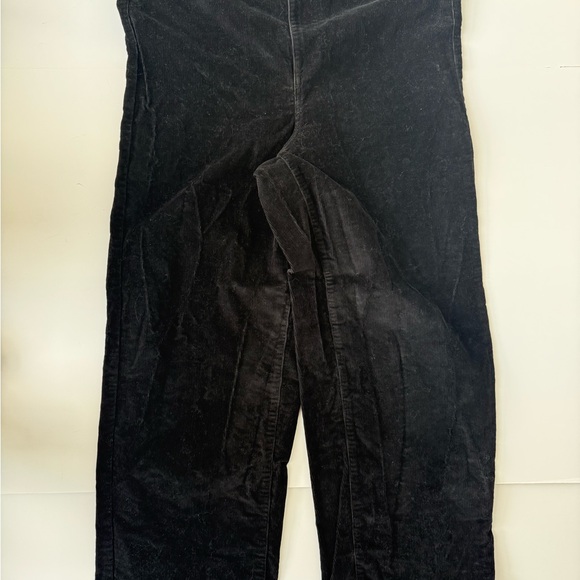 Everlane Sailor Corduroy Pants Womens 16 Black High Rise Wide Leg - Picture 4 of 8